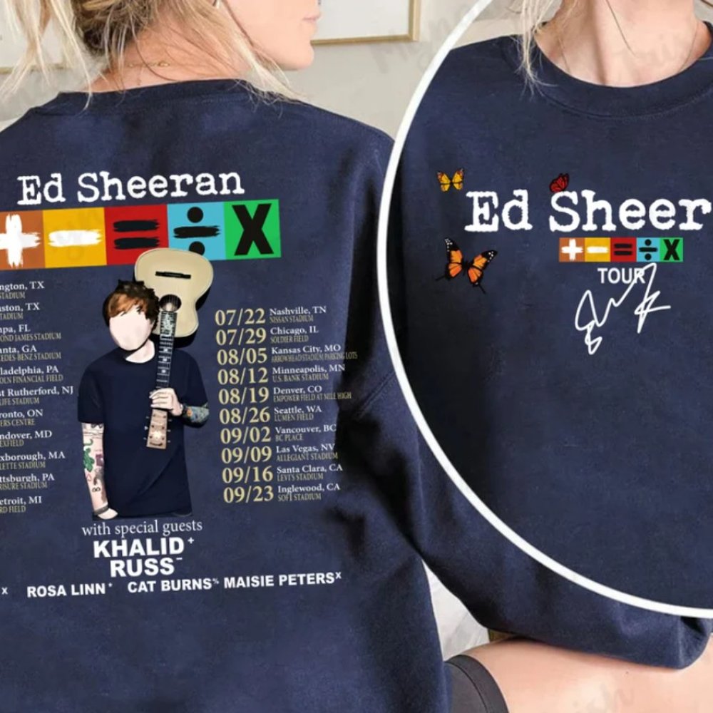 Ed Sheeran Tour 2023 Bad Habit T-Shirt, Mathematics Tour 2023 Shirt